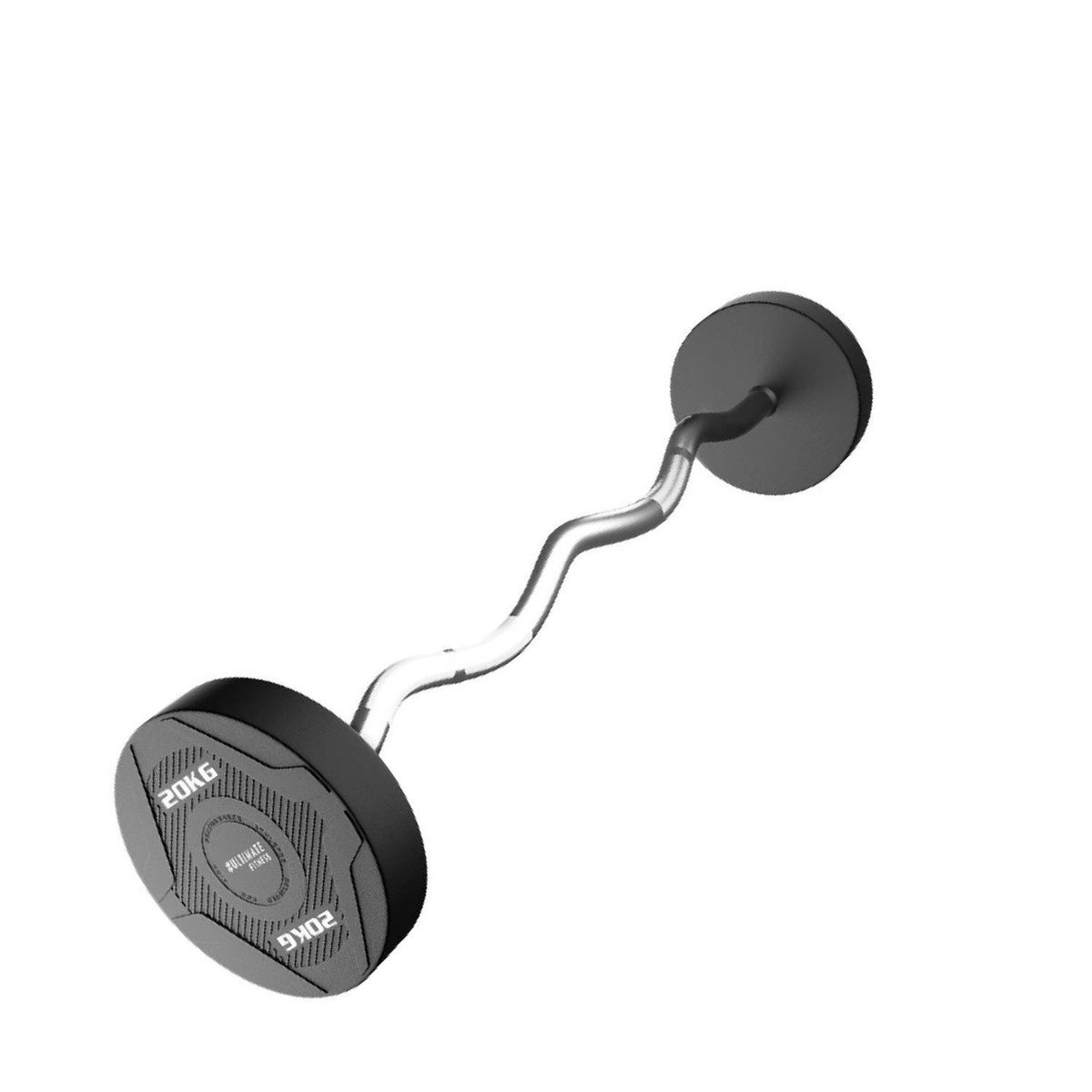 ULTIMATE FITNESS - Barra Curva - Peso Fijo 20 KG