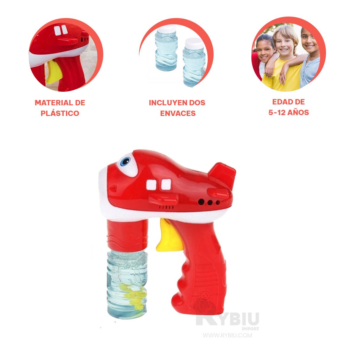 RYBIU IMPORT - Articulo Especial para Burbujas en Rojo Y+Gift MiniAgenda