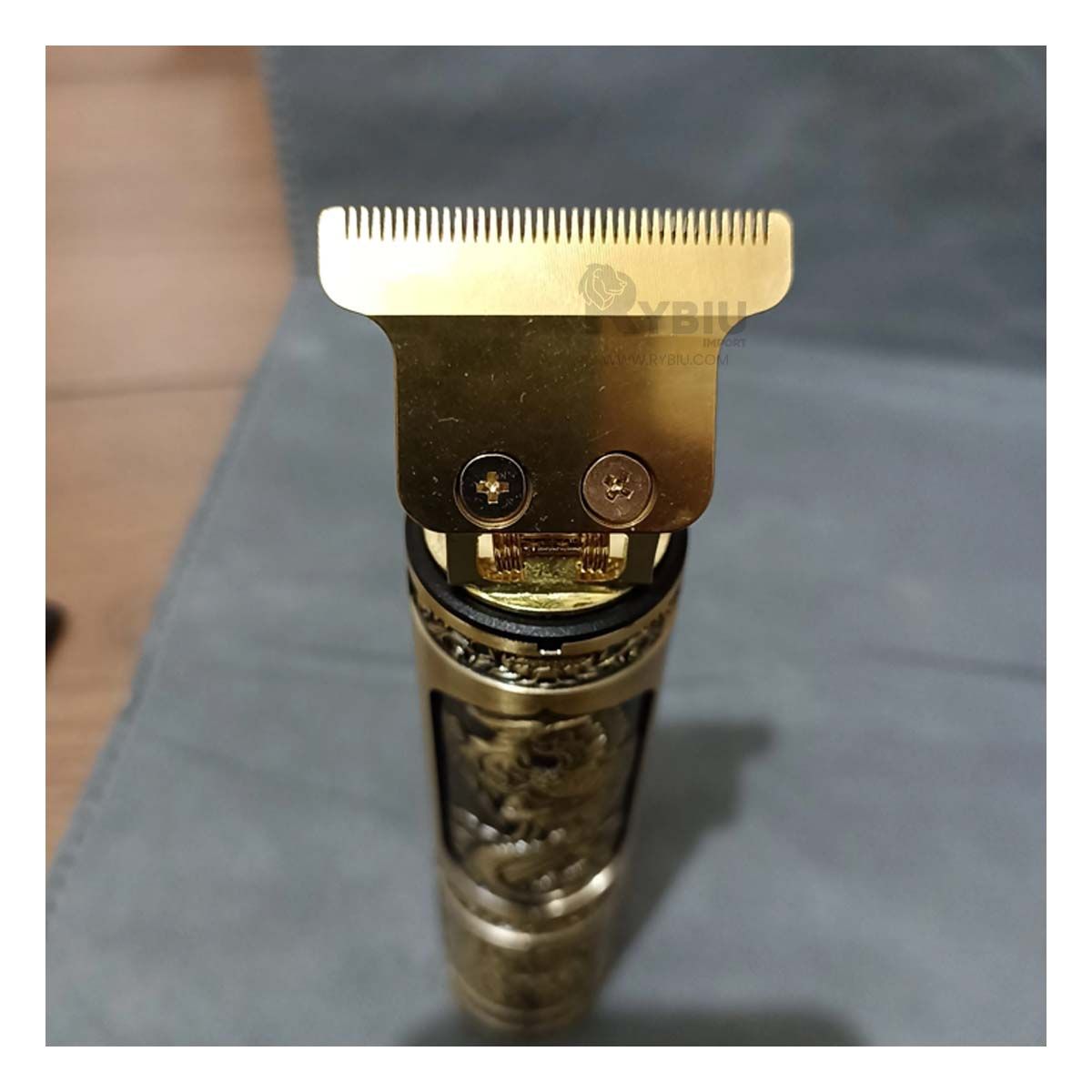 RYBIU IMPORT - Peluquera de Moda para Salir en Dorado Y+Papel de Regalo