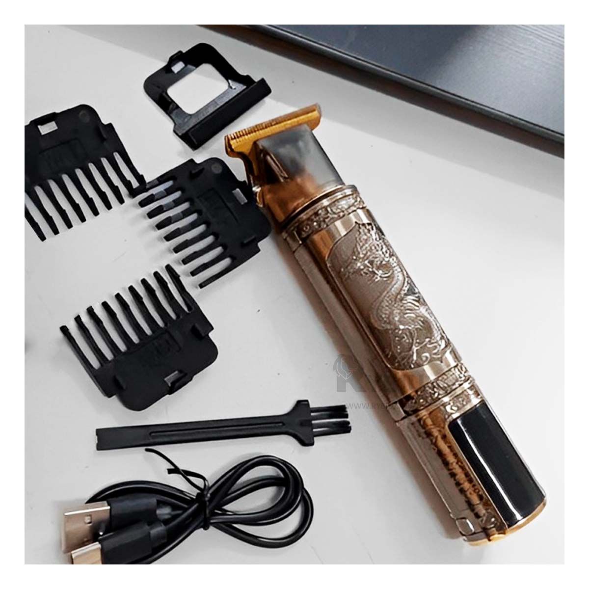 RYBIU IMPORT - Rasuradora Funcional en Tono Dorado Y+Ligas de Regalo