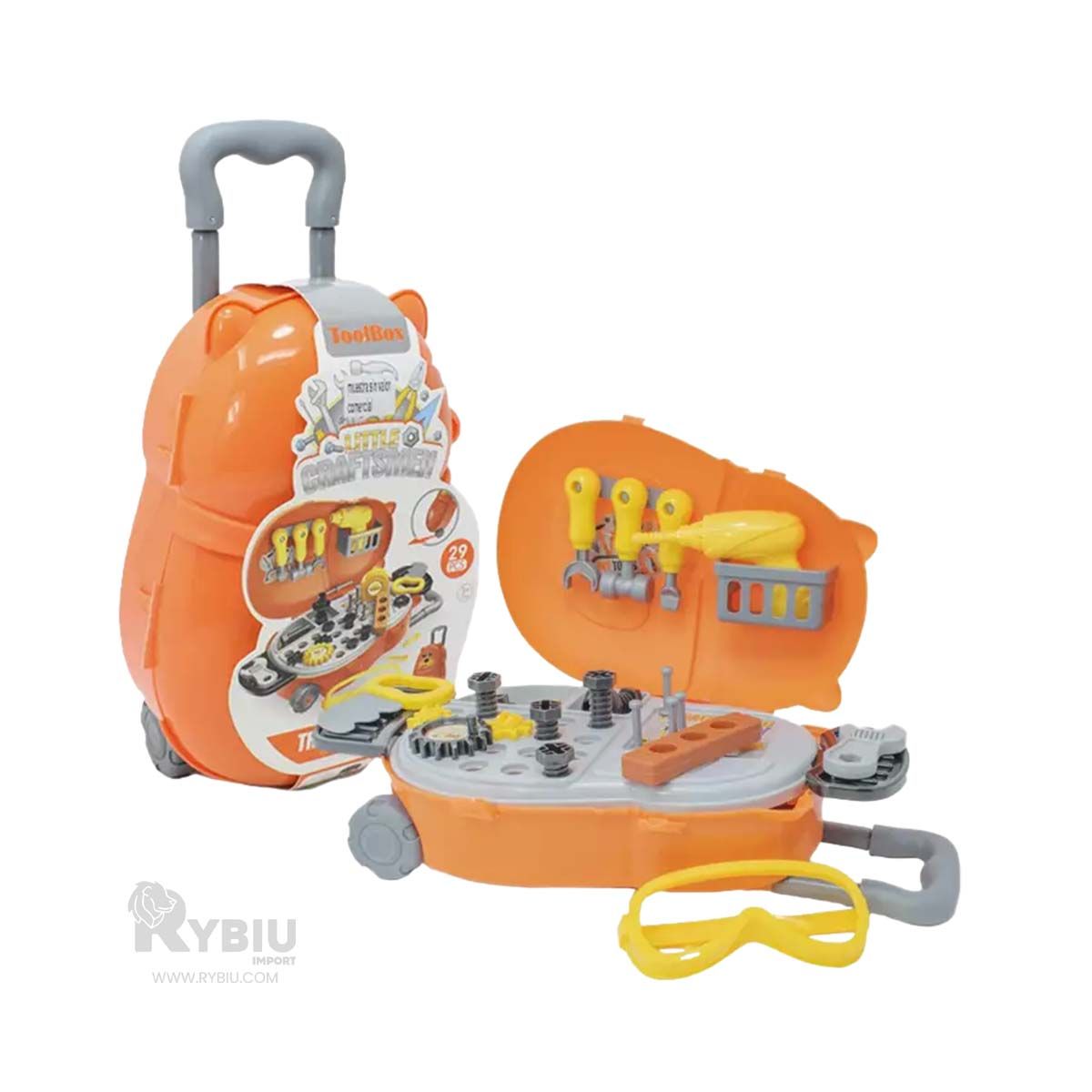 RYBIU IMPORT - Set de Herramienta en Maleta Naranja Y+Regalo Agendita