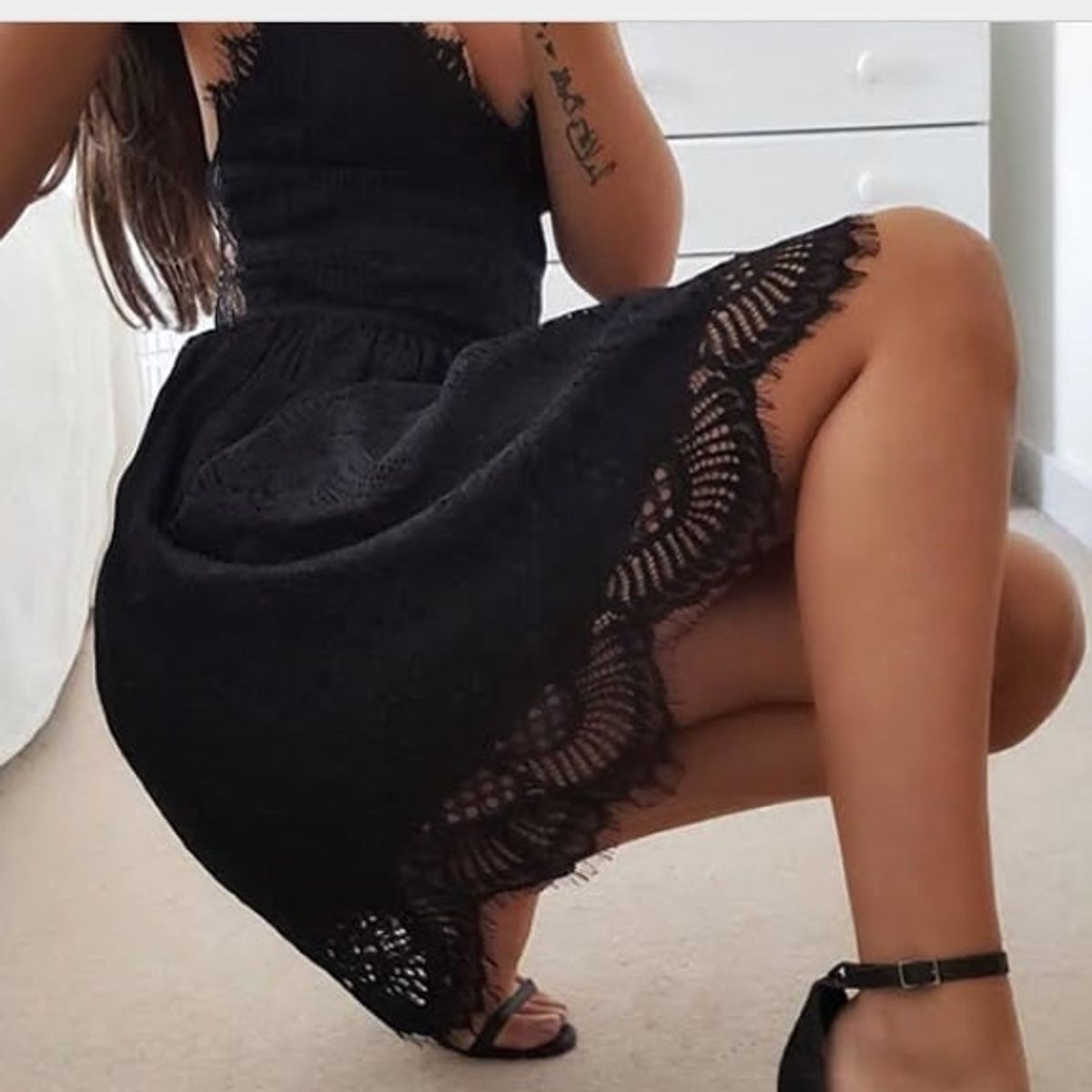 GENERICO - Talla XS - Vestido Negro Importado