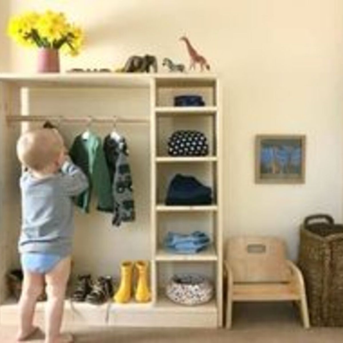 GENERICO - Mini Ropero Abierto Vintage Noah R&R MUEBLES