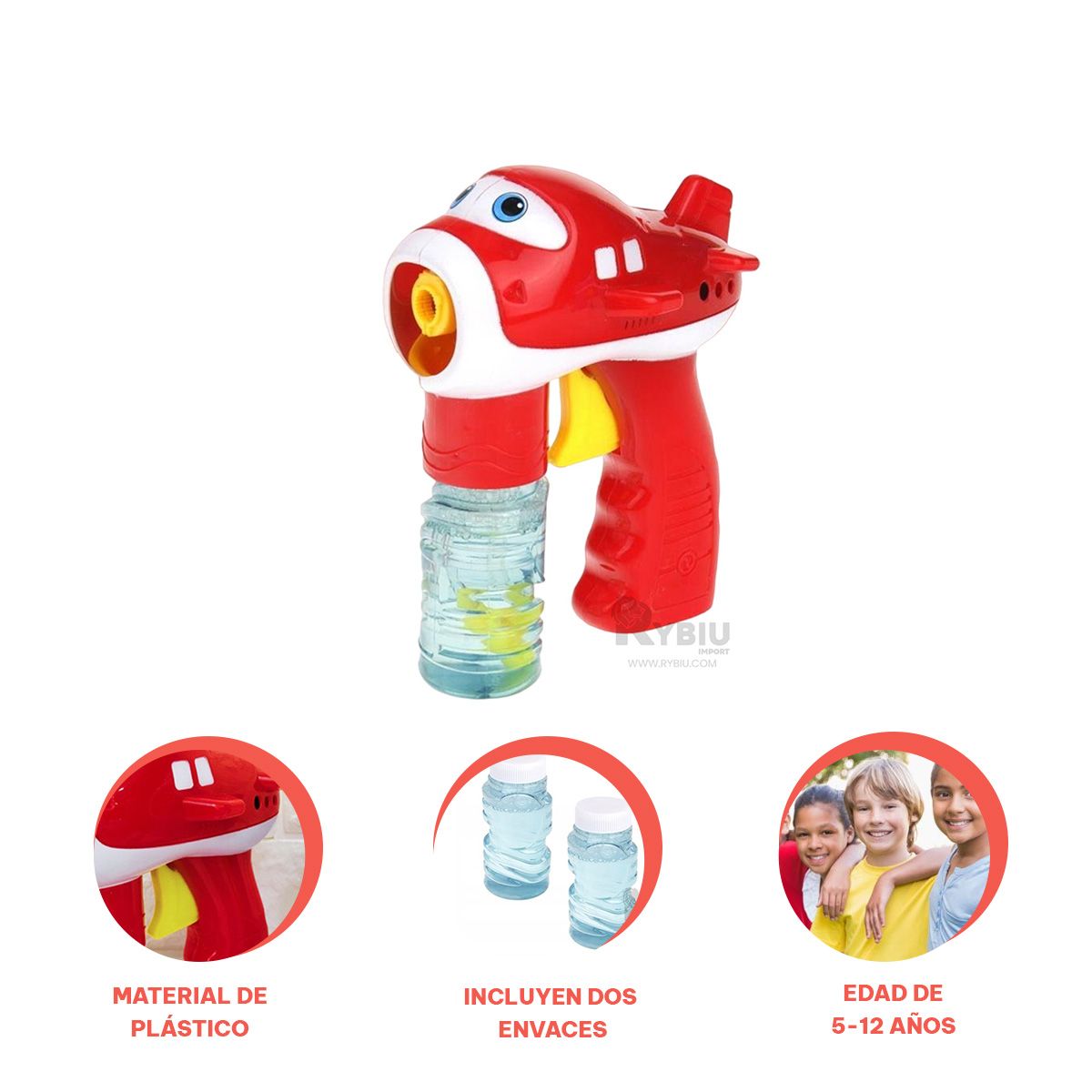 GENERICO - Juguete para el Aire Libre en Rojo Y+Papel de Regalo