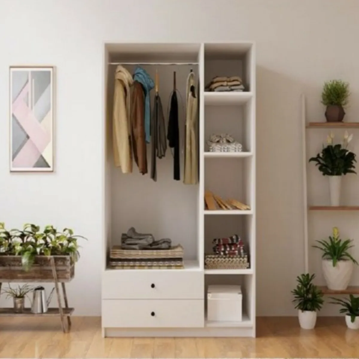 GENERICO - Ropero Moderno Roxana Blanco R&R MUEBLES