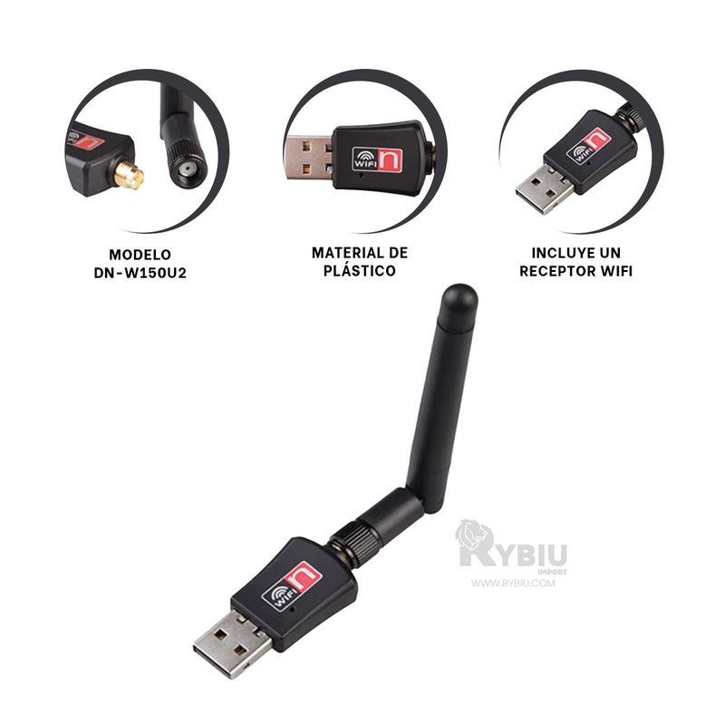 RYBIU IMPORT - Mini Enfriador de Aire de Auto Color Negro Y+Ligas de Regalo