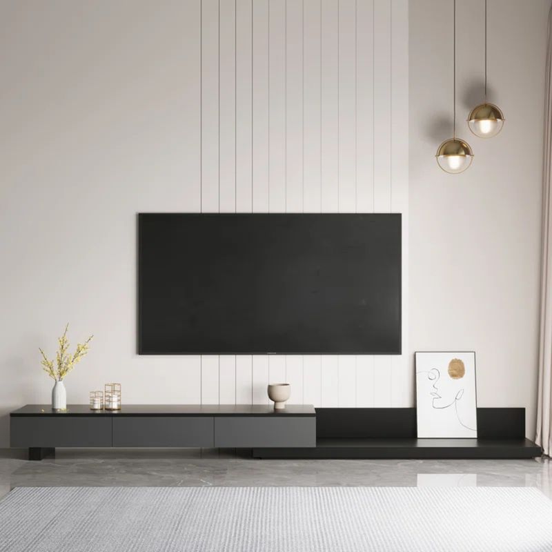 GENERICO - Mueble para TV 55" 2 Expandible Lía 3 Cajones R&R MUEBLES