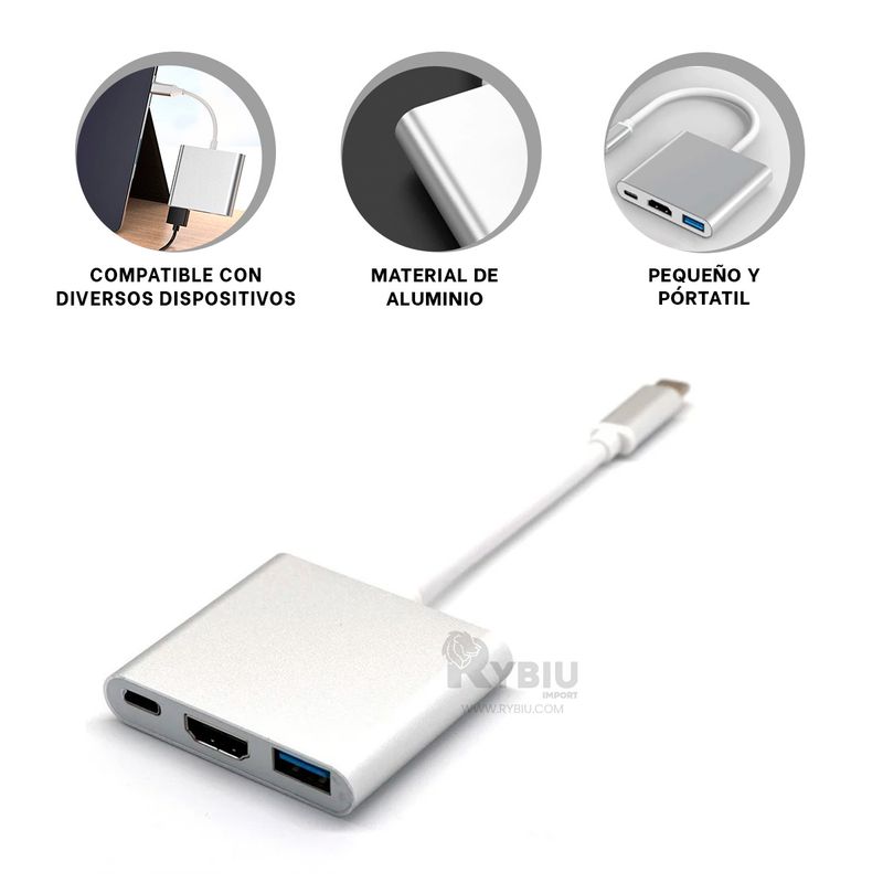 RYBIU IMPORT - Interfaz con Dispositivo Moderno y Elegante Y+Gift Stickers