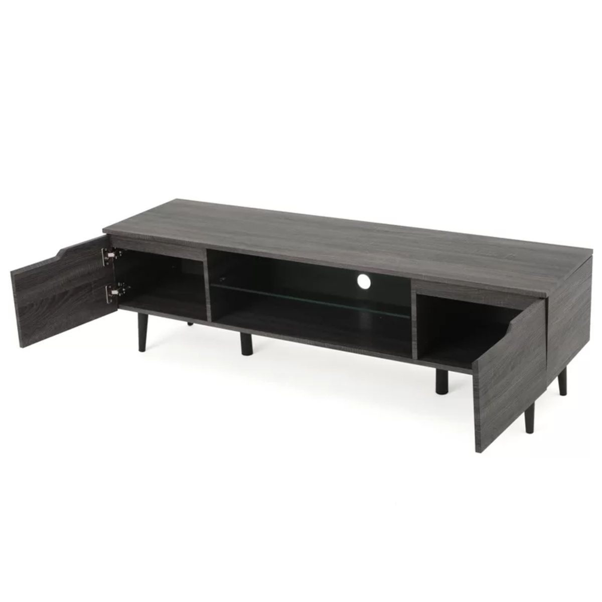 GENERICO - Mueble para TV 55" Moderno Carol Gris R&R MUEBLES