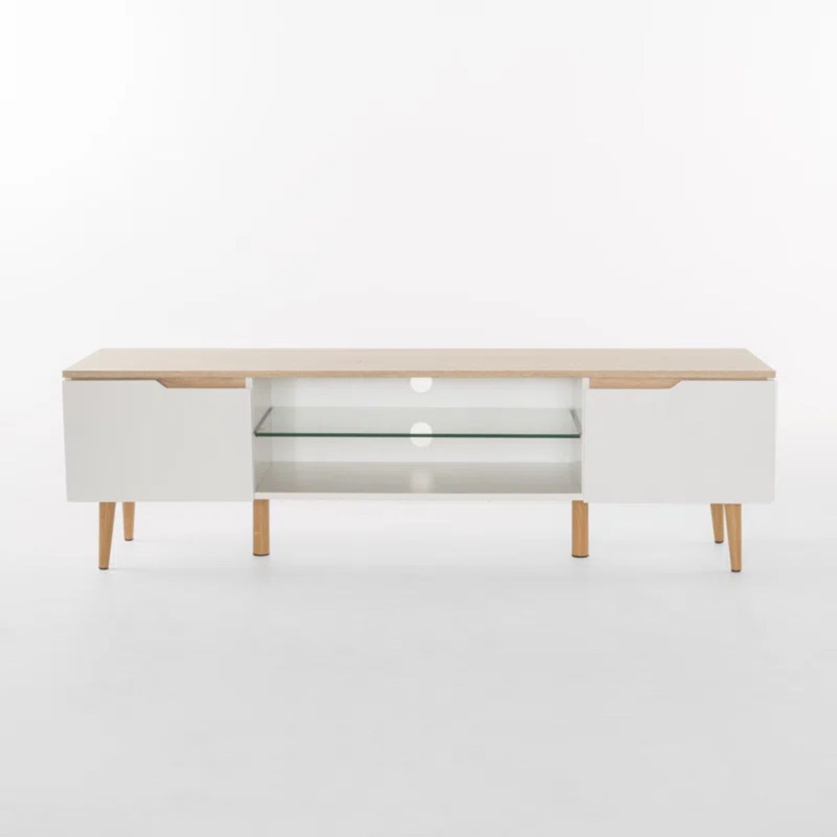 GENERICO - Mueble para TV 55" Moderno Carol Blanco y Duna R&R MUEBLES