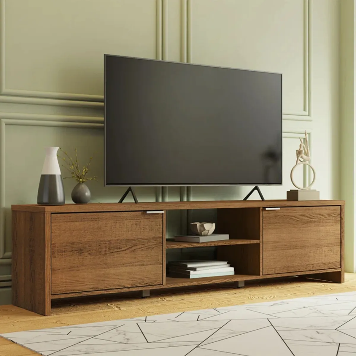 GENERICO - Mueble para TV 55" Moderno Jader Marrón R&R MUEBLES