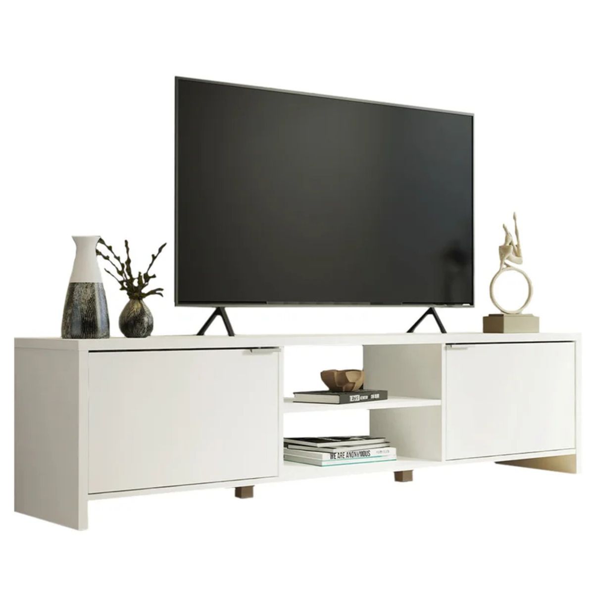 GENERICO - Mueble para TV 55" Moderno Jader Blanco R&R MUEBLES