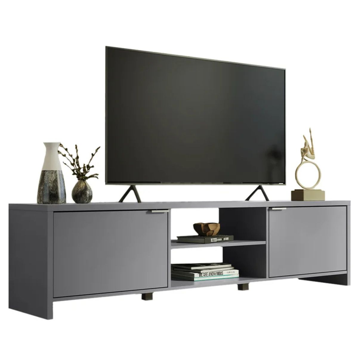 GENERICO - Mueble para TV 55" Moderno Jader Gris R&R MUEBLES