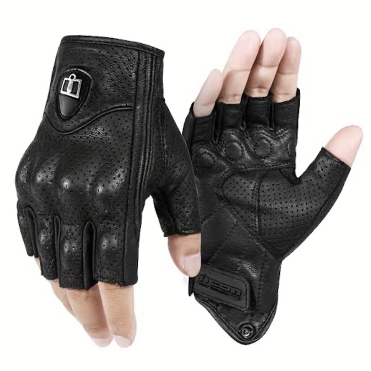 ICON - GUANTES DE CUERO MITONES PARA MOTO ICON PERSUIT