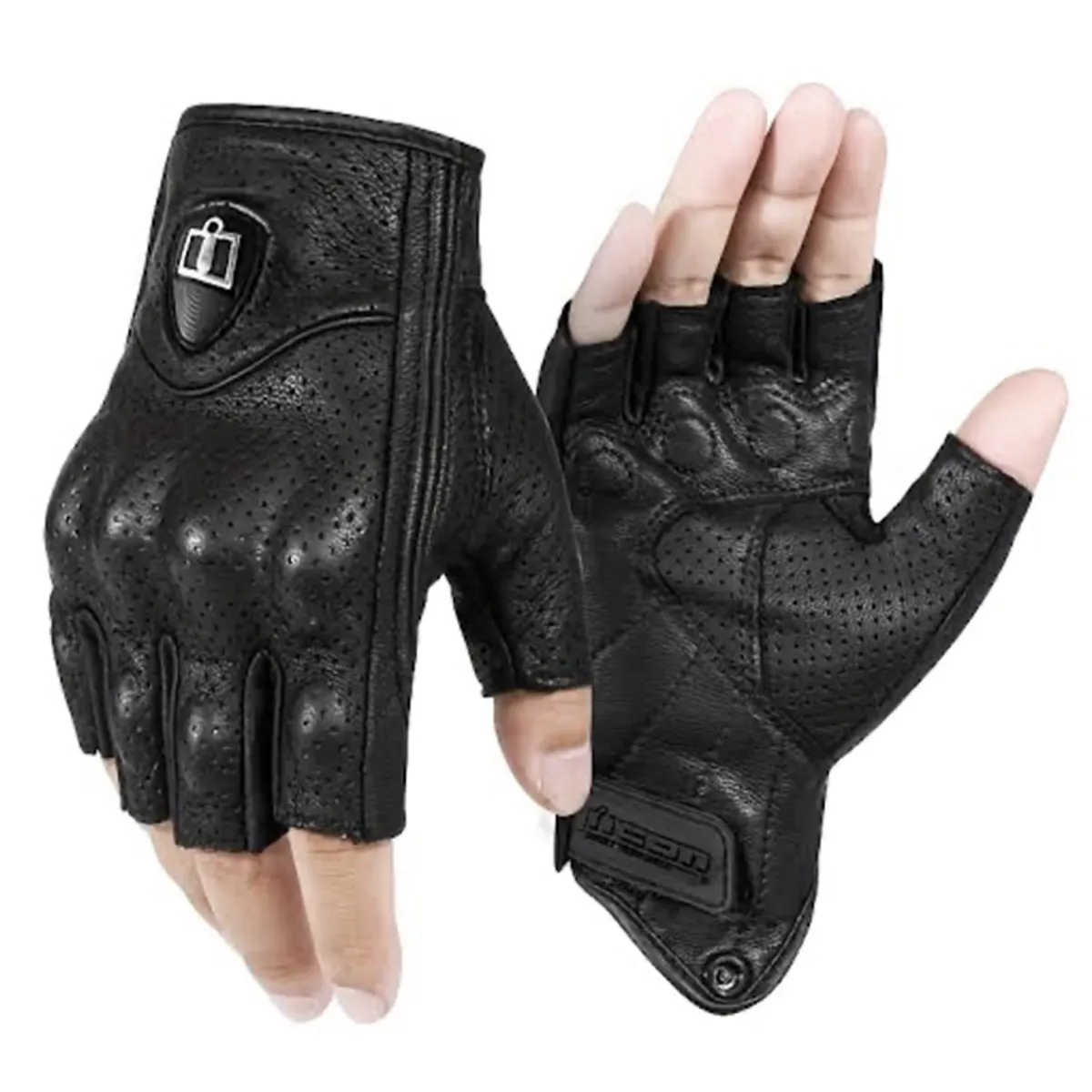 ICON - GUANTES DE CUERO MITONES PARA MOTO ICON PERSUIT
