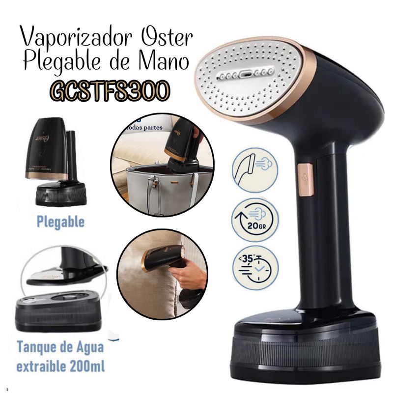 OSTER - Vaporizador Oster Plegable de Mano NegroCobre GCSTFS300