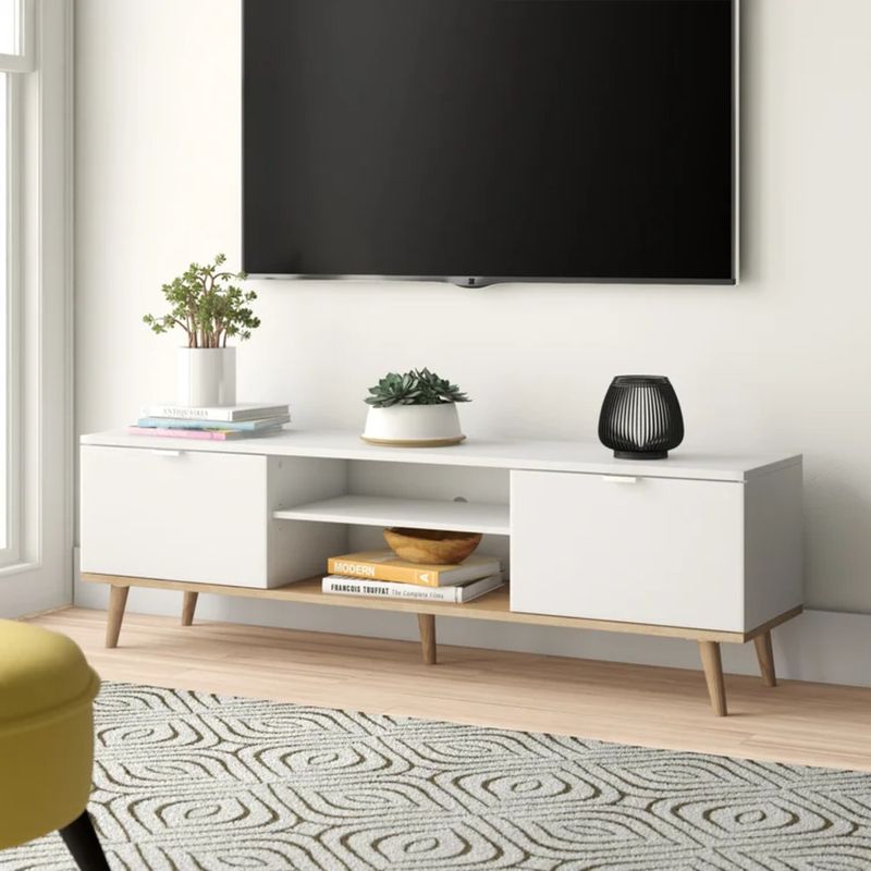 GENERICO - Mueble de TV 55" Kaname Blanco R&R MUEBLES
