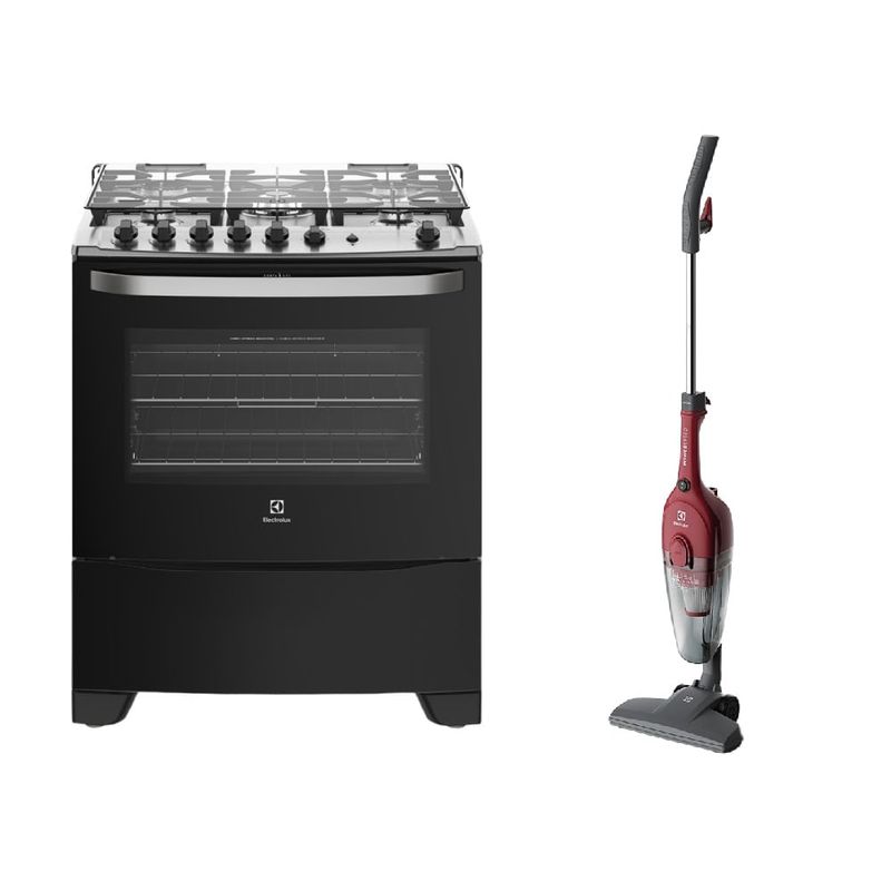 ELECTROLUX - Combo: Cocina Freestanding a Gas con 5 quemadores 76USM + Aspiradora STK13 Electrolux