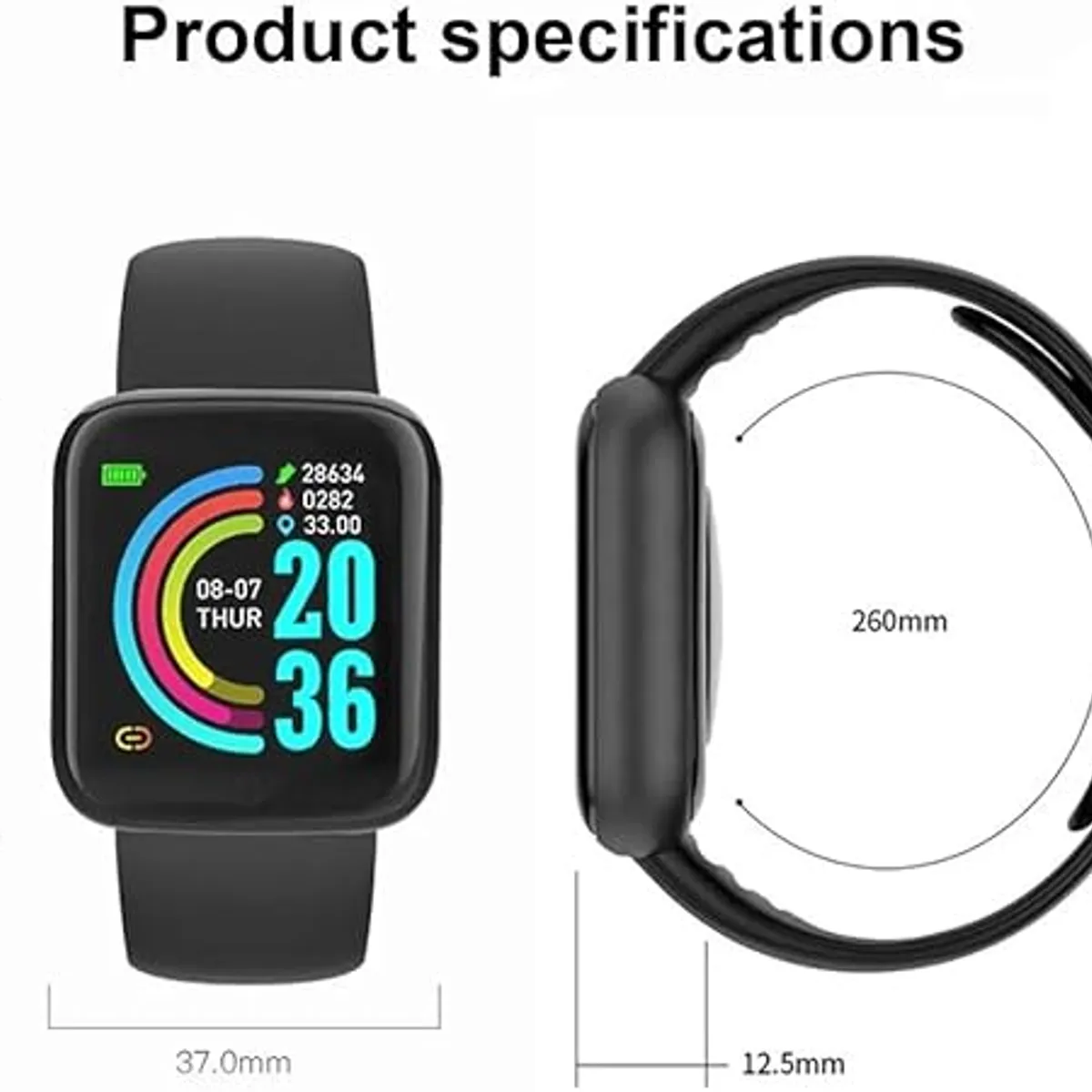 GENERICO - Reloj Inteligente Smartwatch Fit D20 VERDE