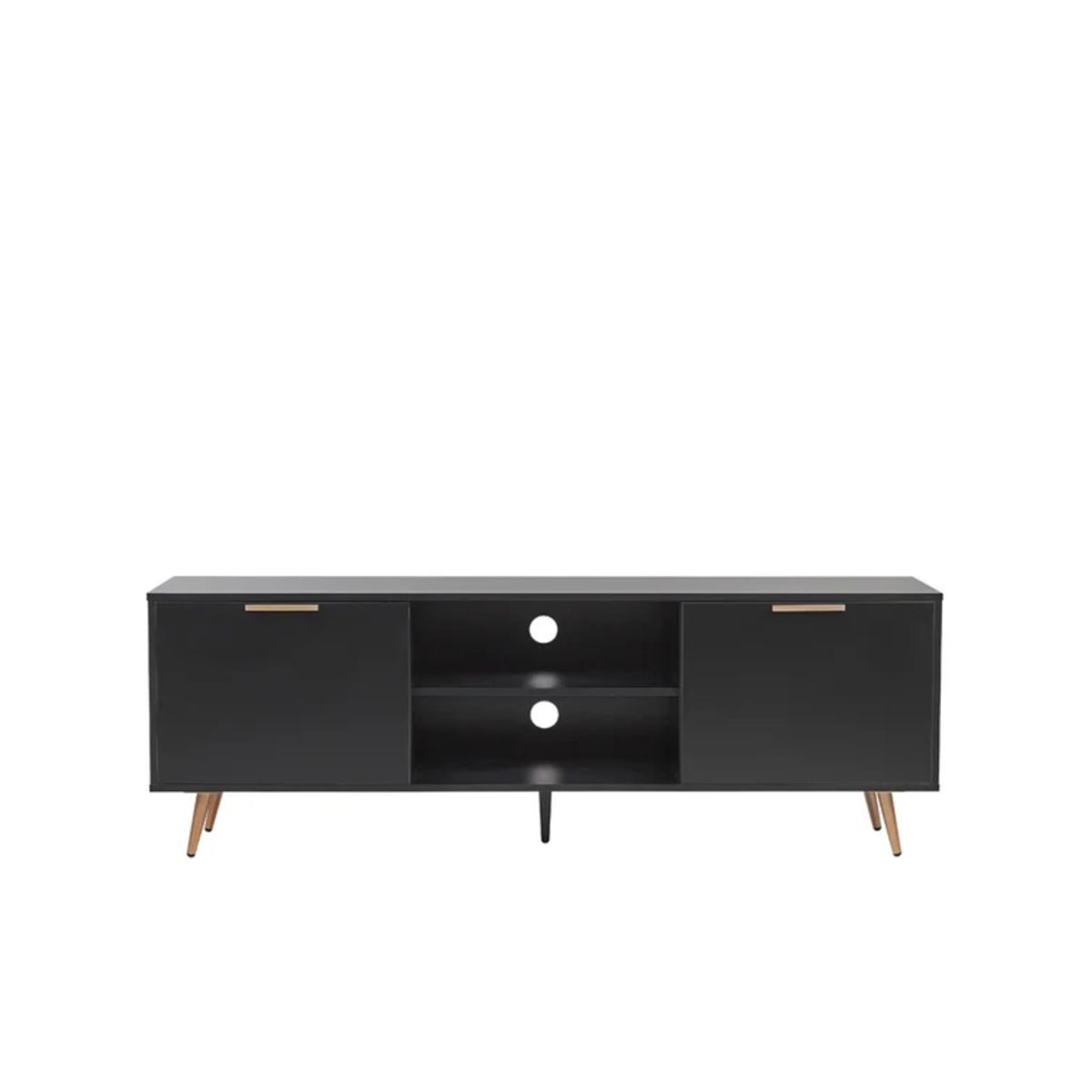 GENERICO - Mueble para TV 55" Moderno Yubaba Negro R&R MUEBLES