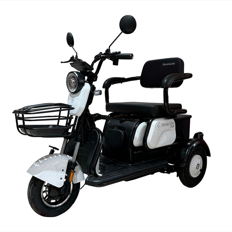 GREENLINE - Trimoto Electrica Convertible TM3 BLANCO Motor 500W Aro 10