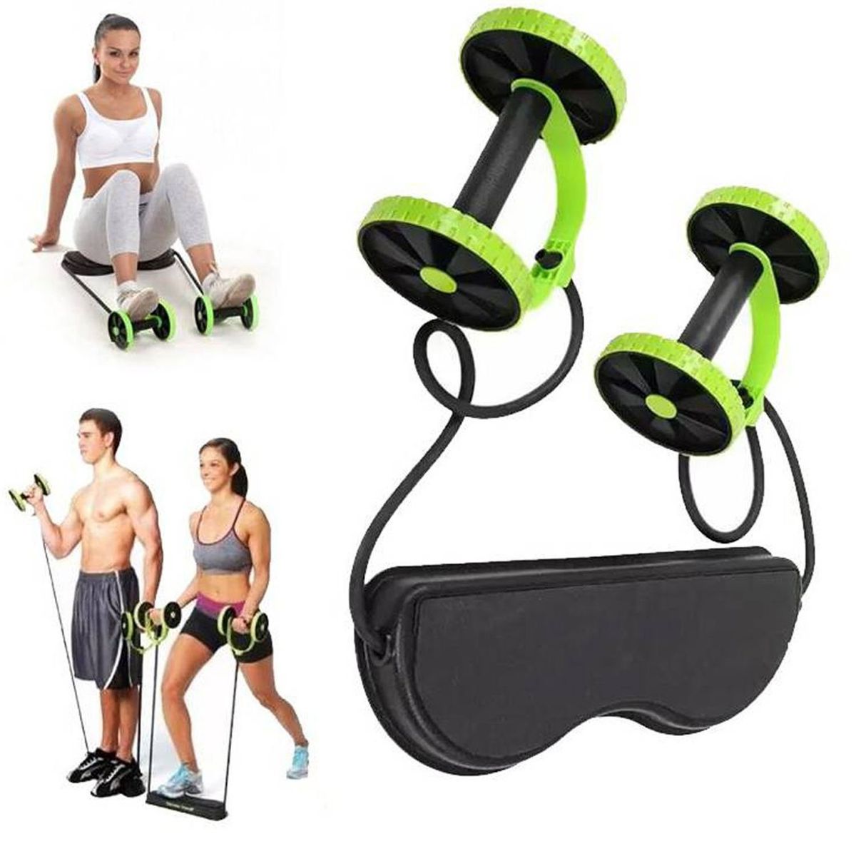 GENERICO - Rueda Abdominal Multifuncional con Ligas