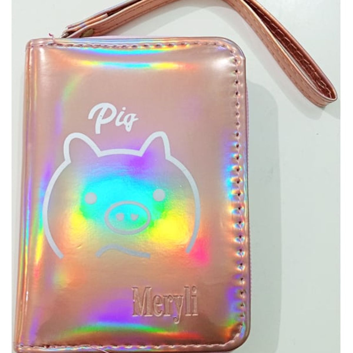 GENERICO - Billetera Monedero Pig Para Mujer Cuero Sintetico