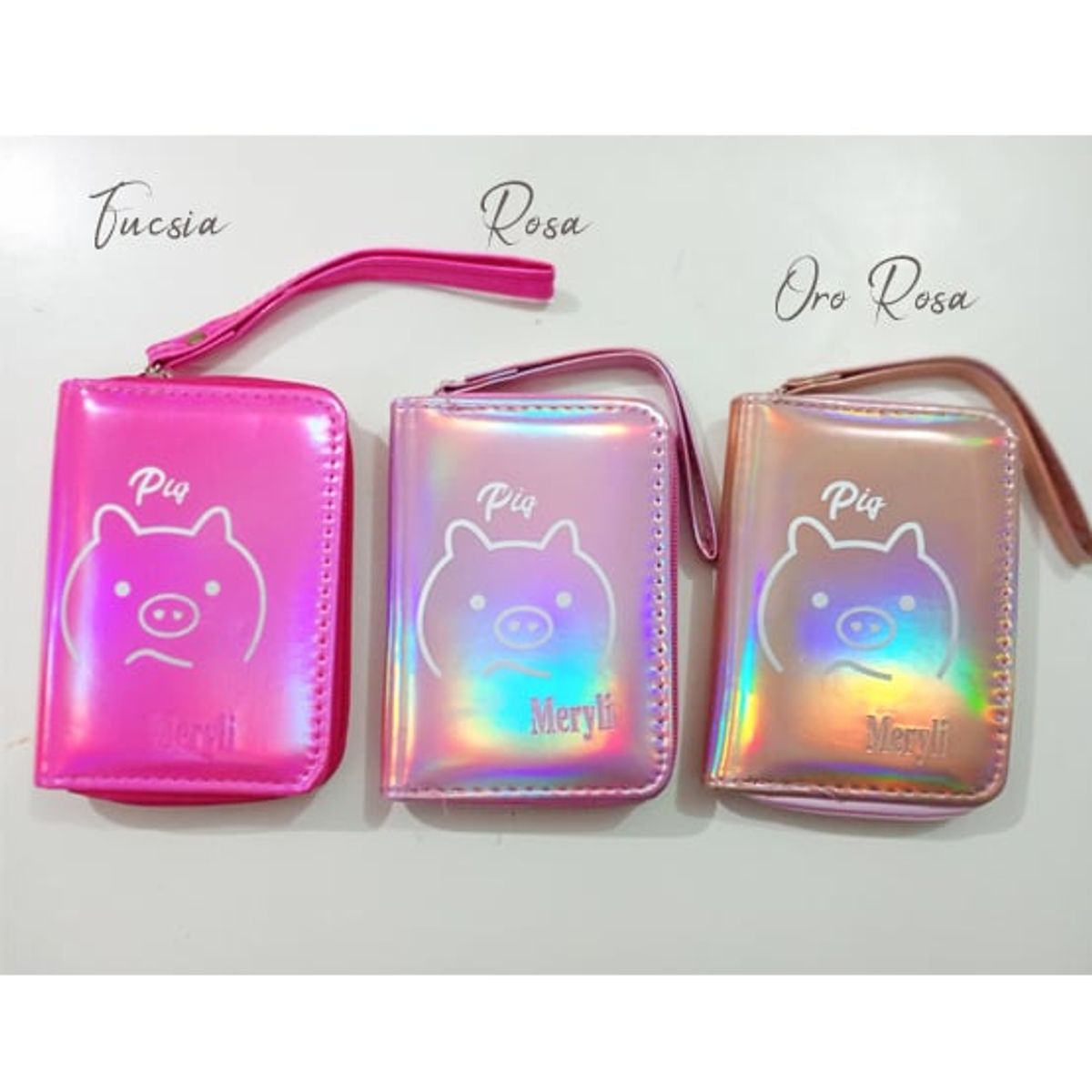 GENERICO - Billetera Monedero Pig Para Mujer Cuero Sintetico