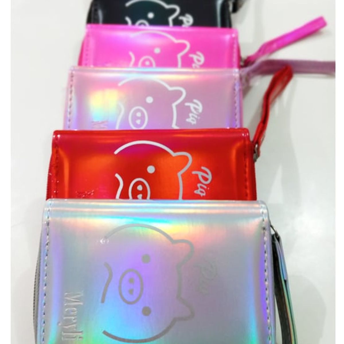 GENERICO - Billetera Monedero Pig Para Mujer Cuero Sintetico