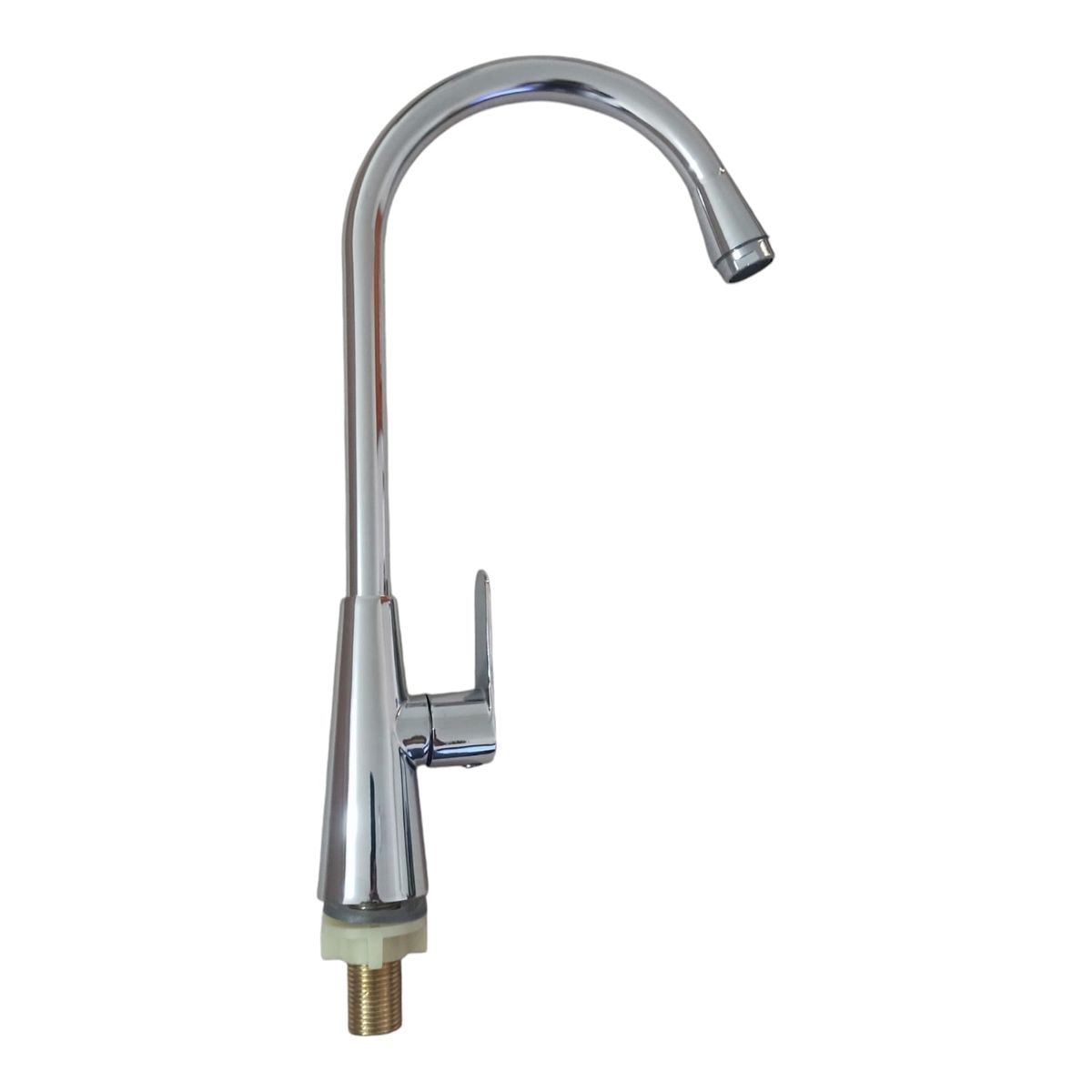 APACHE - Grifo Llave Mesada solo agua fría cuello de cisne Apache Luxury Cromado Brillante