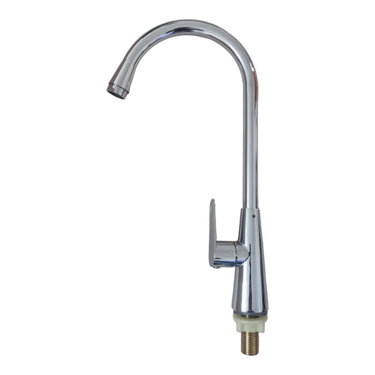 APACHE - Grifo Llave Mesada solo agua fría cuello de cisne Apache Luxury Cromado Brillante