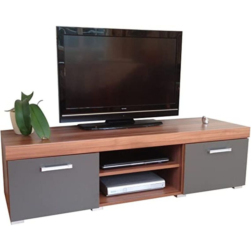 GENERICO - Mueble de TV 55"  Sydney  180 cm color Gris R&R MUEBLES