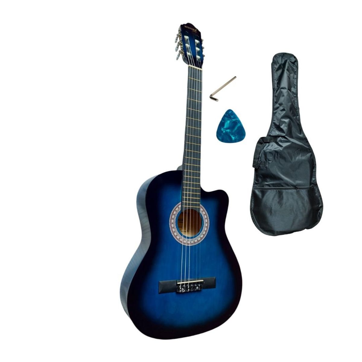 GENERICO - GUITARRA ACUSTICA NYLON AZUL