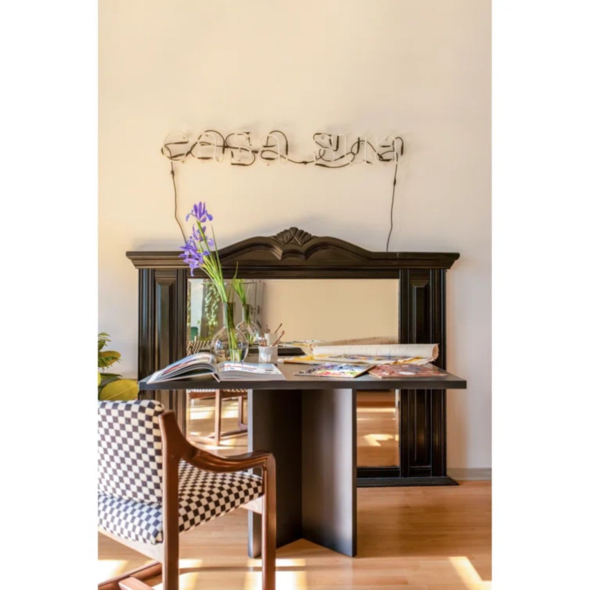 GENERICO - Mesa de Comedor Moderno Asaka Rectangular R&R MUEBLES