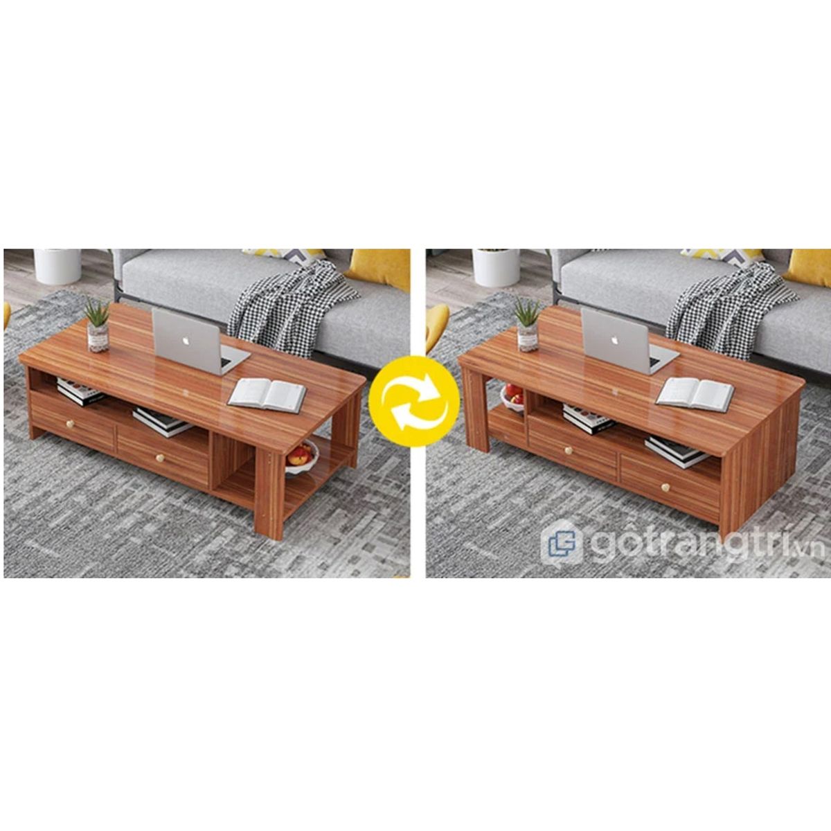 GENERICO - Mesa de Centro Vintage Amelia Sapelli R&R MUEBLES