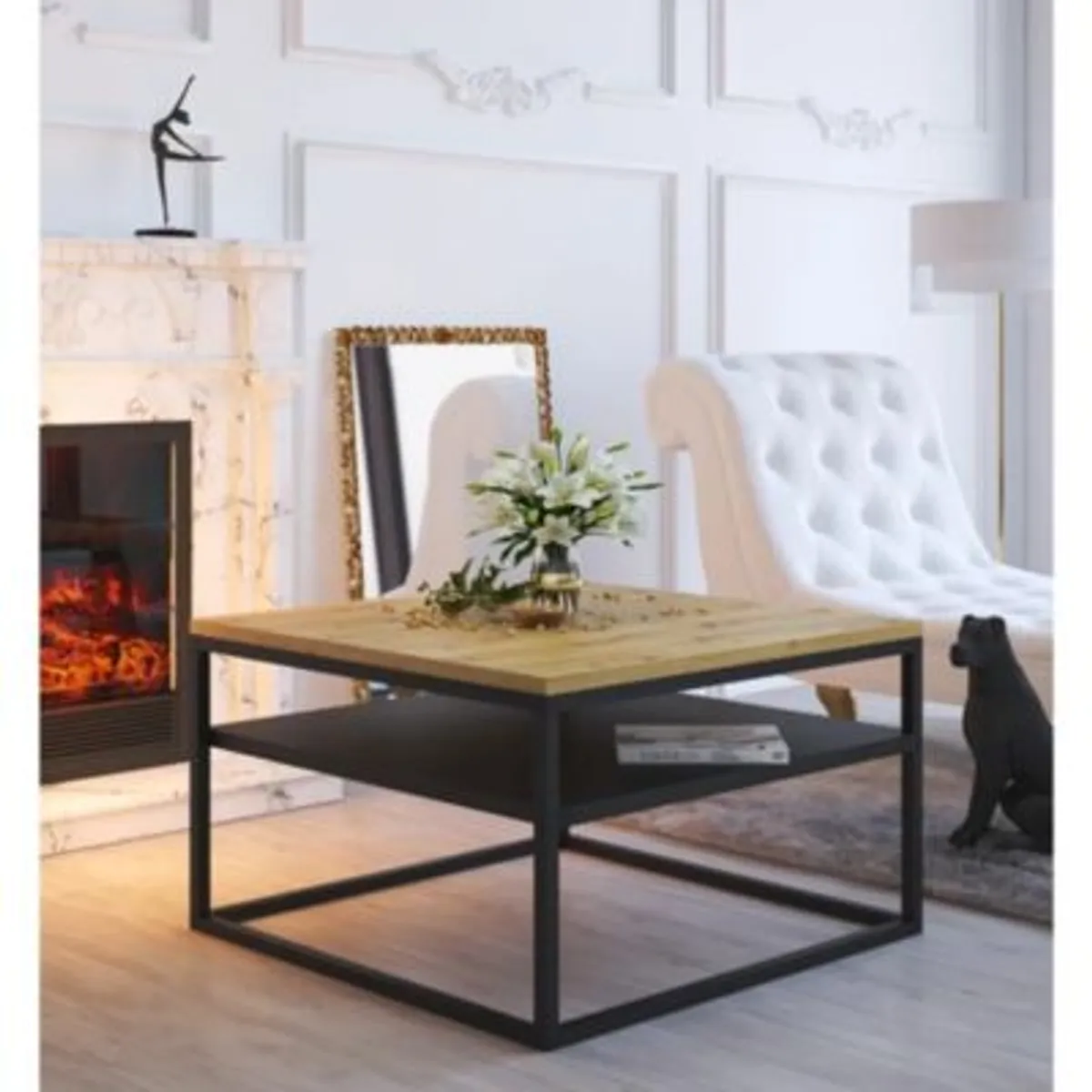 GENERICO - Mesa de Centro Moderna Taishi Marron R&R MUEBLES