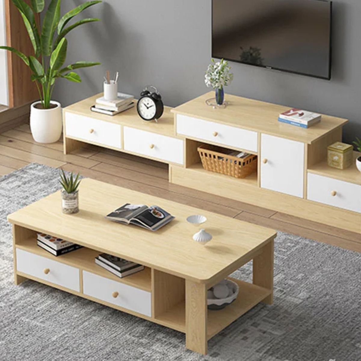 GENERICO - Mesa de Centro Vintage Amelia DunaBlanco R&R MUEBLES