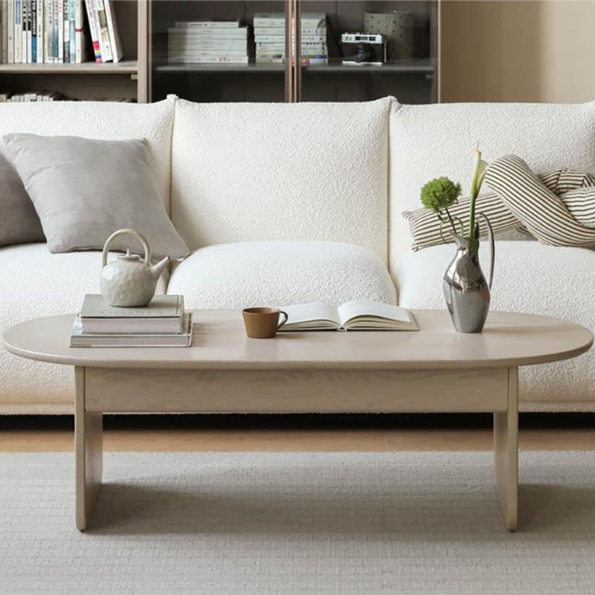 GENERICO - Mesa de Centro Moderna Almudena 2 Cajones R&R MUEBLES