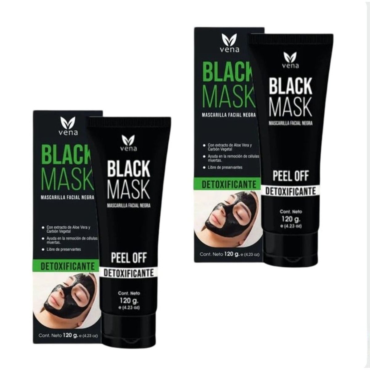 BIOAQUA - PACK 2 MASCARILLA NEGRA DETOXIFICANTE VENA