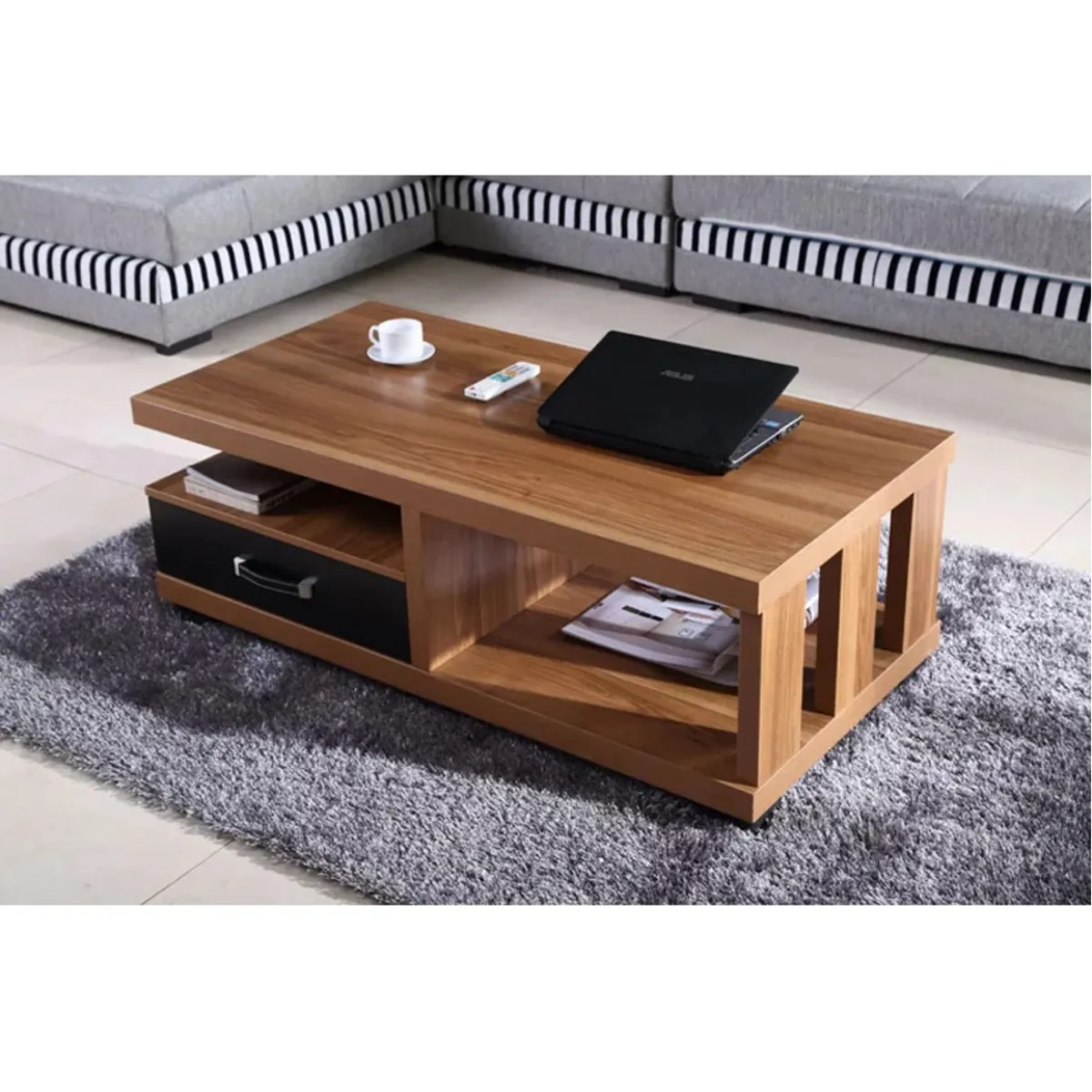 GENERICO - Mesa de Centro Moderna Billie 120cm R&R MUEBLES