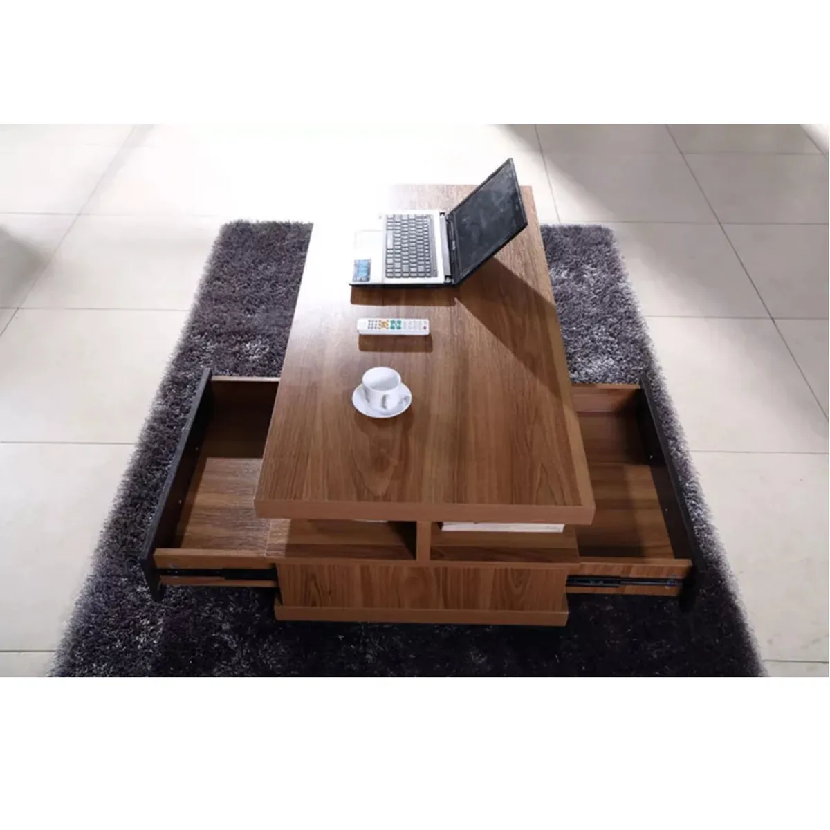 GENERICO - Mesa de Centro Moderna Billie 120cm R&R MUEBLES