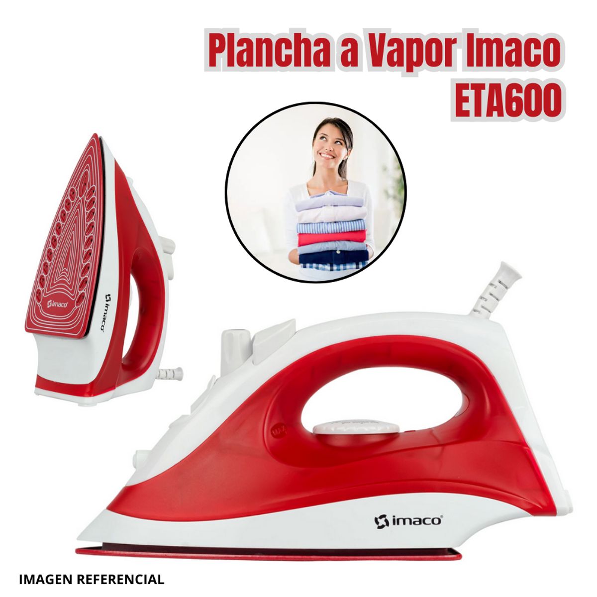 IMACO - Plancha a Vapor Imaco Antiadherente - ETA600