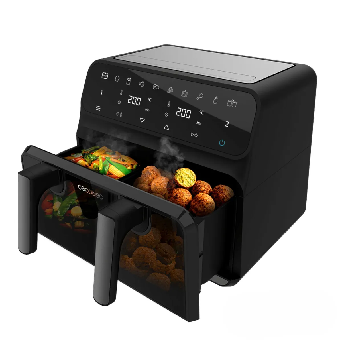 CECOTEC - Freidora De Aire 9 Lts Cecofry Advance 9000 Window