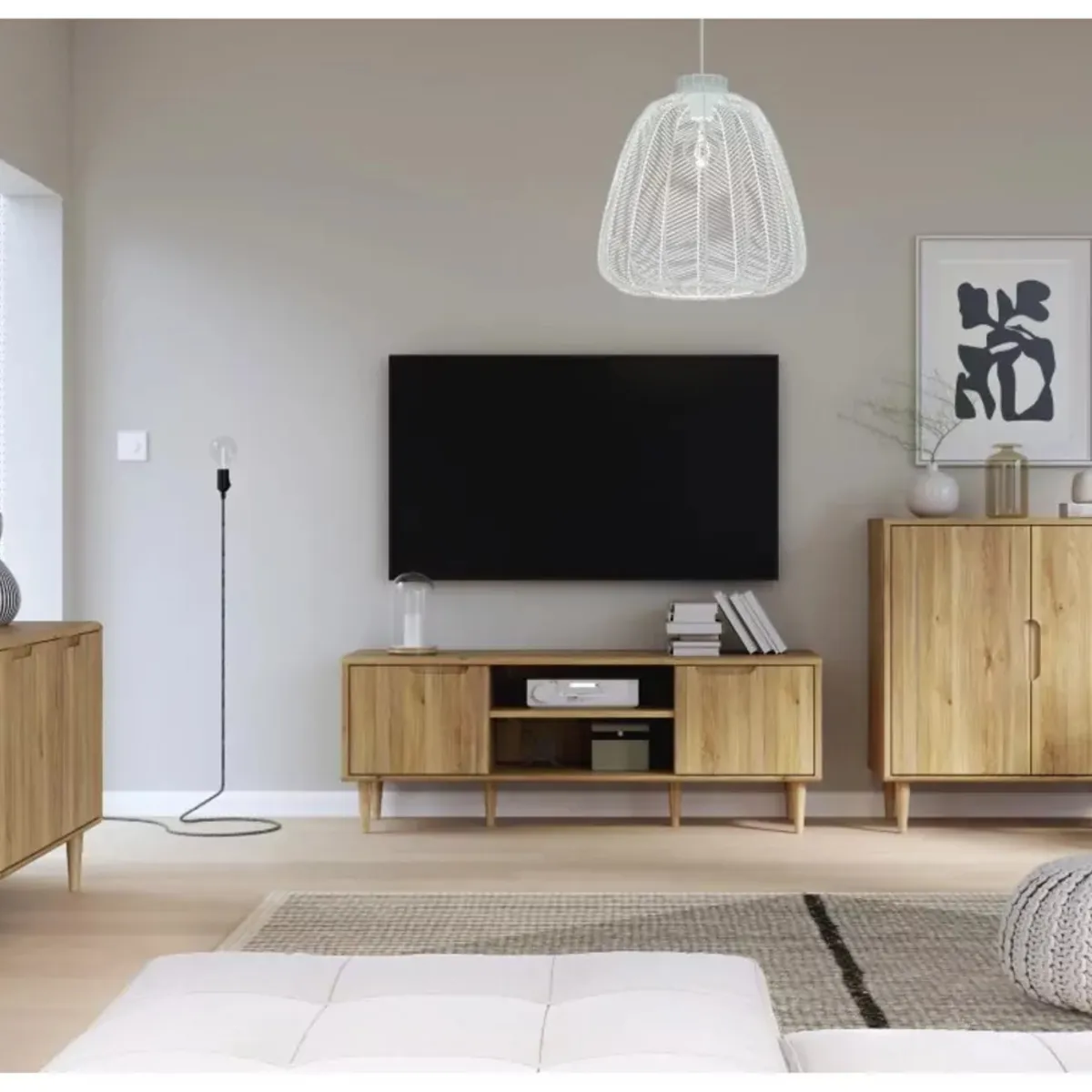 GENERICO - Mueble de TV 55" Kana Marrón R&R MUEBLES