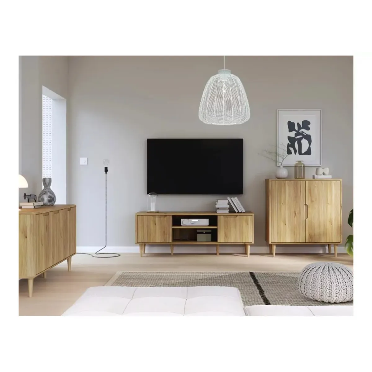 GENERICO - Mueble de TV 55" Kana Marrón R&R MUEBLES