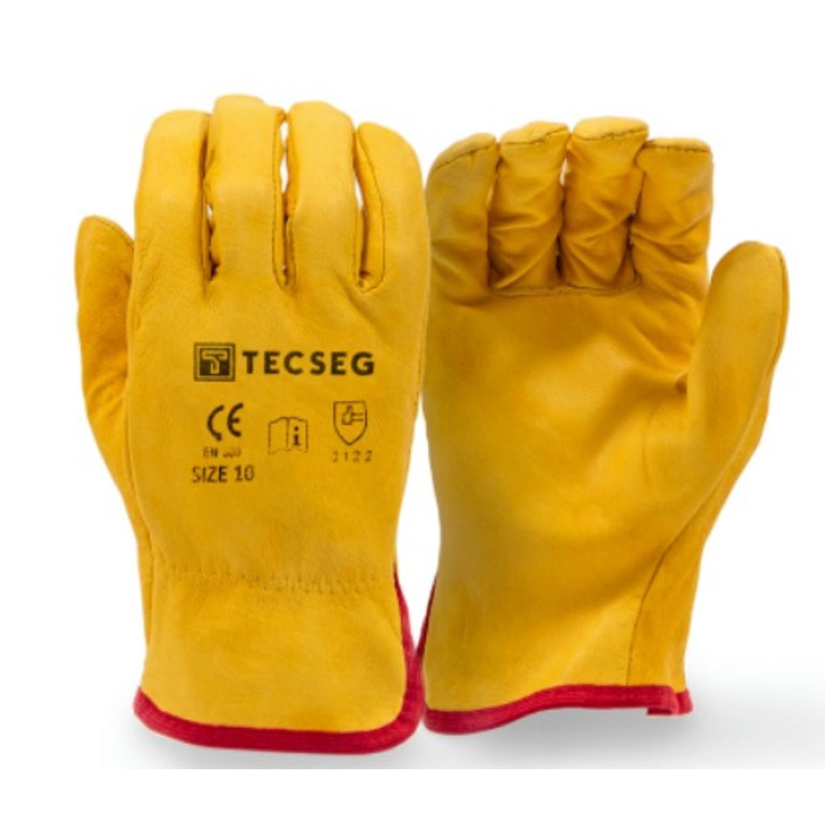 GENERICO - Guantes de Cuaro Badana Amarillo Par