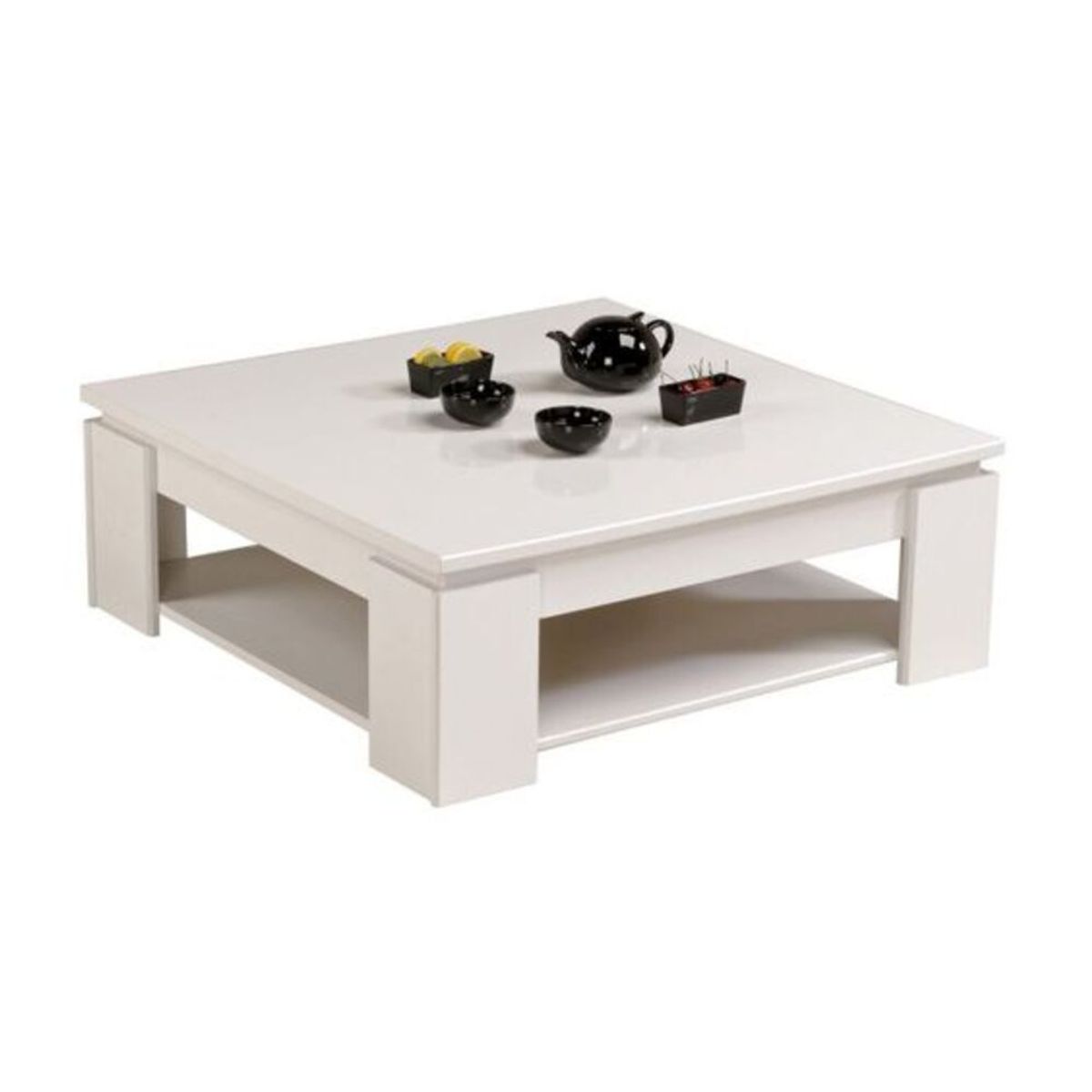 GENERICO - Mesa de Centro Moderna Johana color Blanco R&R Muebles