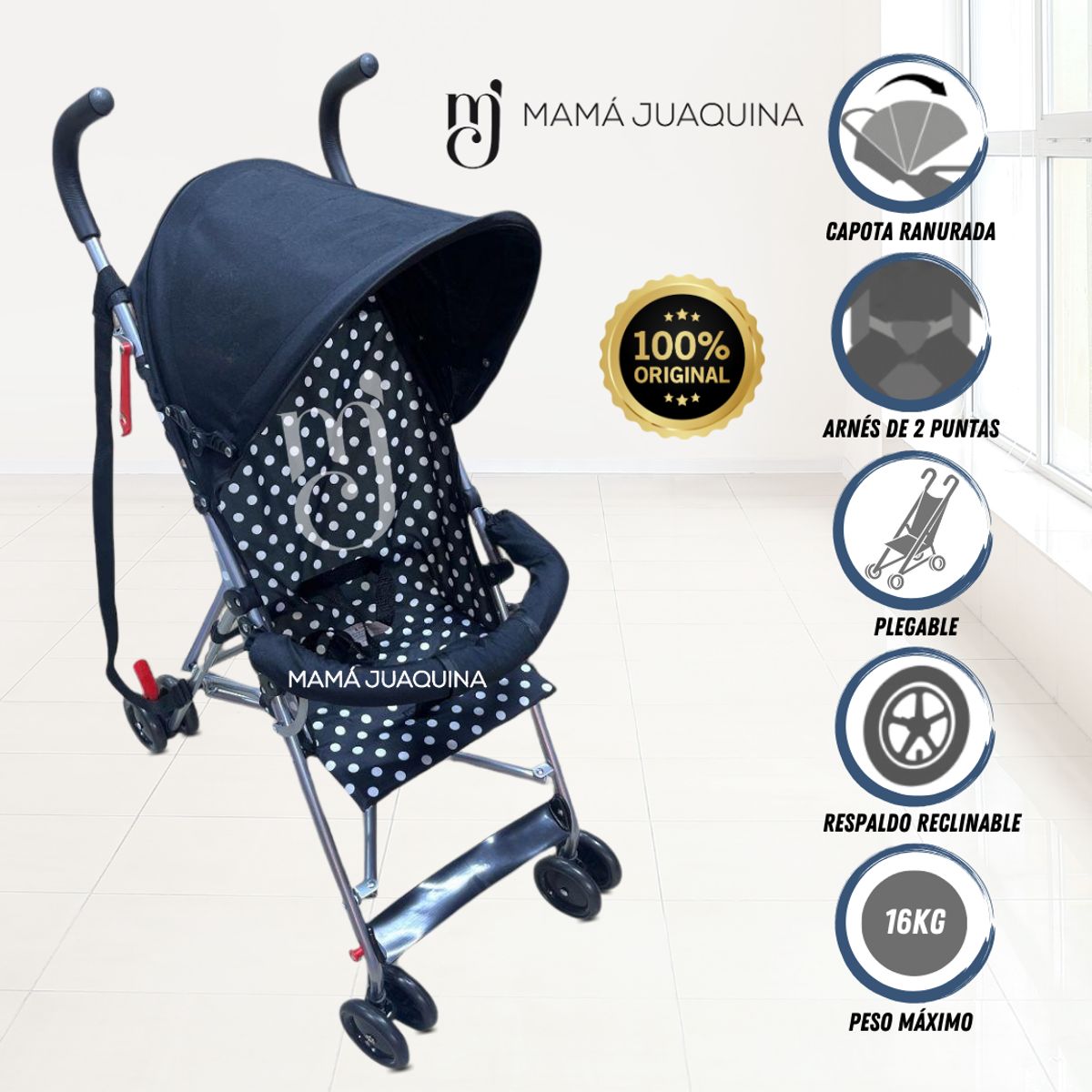 BABY - Coche Bastón «HASEL» Edición Limitada Blue