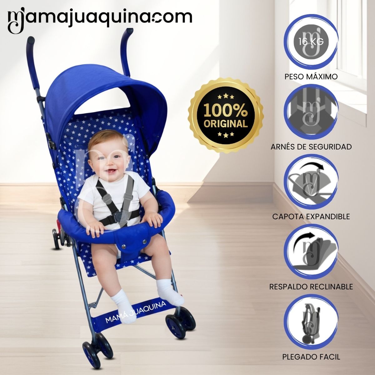 BABY - Coche Bastón «HASEL» Edición Limitada Dark Blue