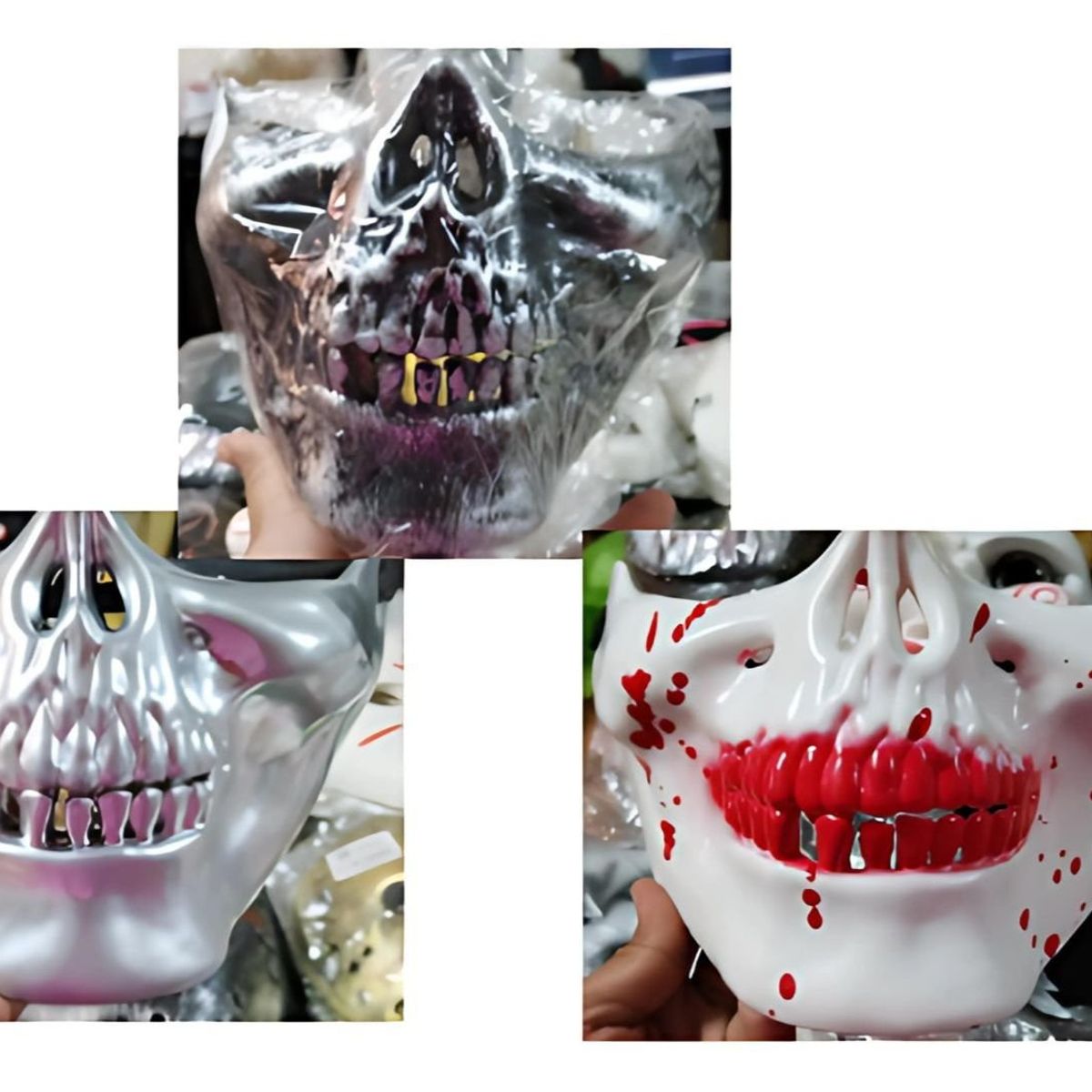 GENERICO - Pack Genérico de Máscaras Calavera Sonrisa